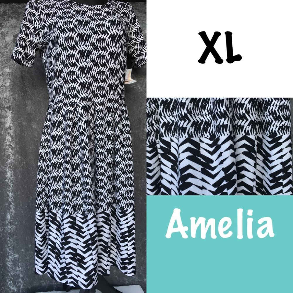 Lularoe Amelia Dress Size Extra Large